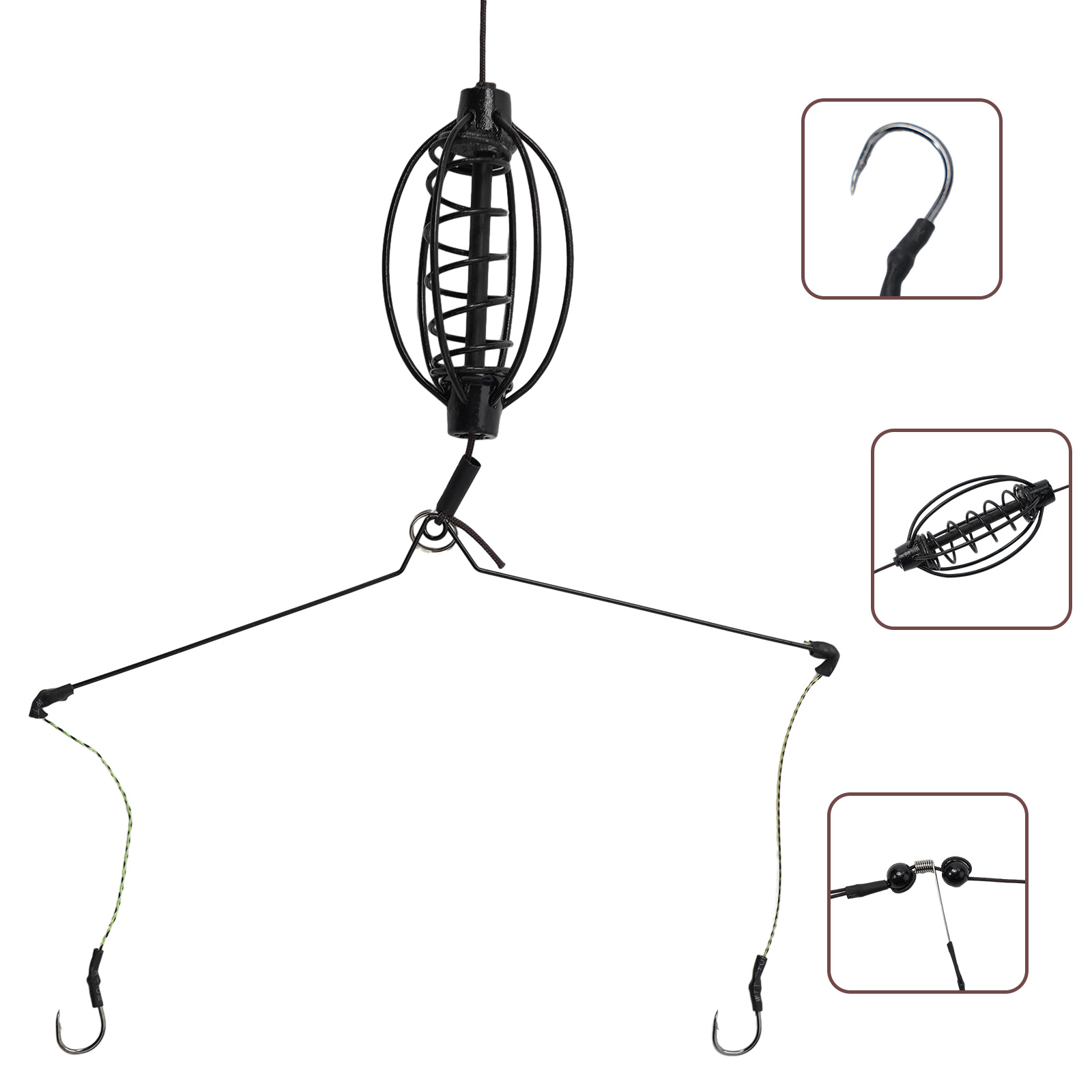 Fishing Hook Remover - 1 шт. Кормушка для карповой рыбалки,