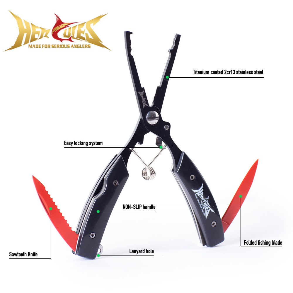 Fishing Hook Sharpener - Рыболовные плоскогубцы HERCULES с чехлом и
